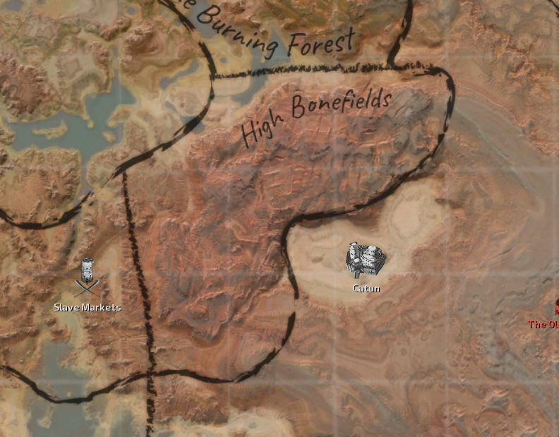 High Bonefields Map Locations